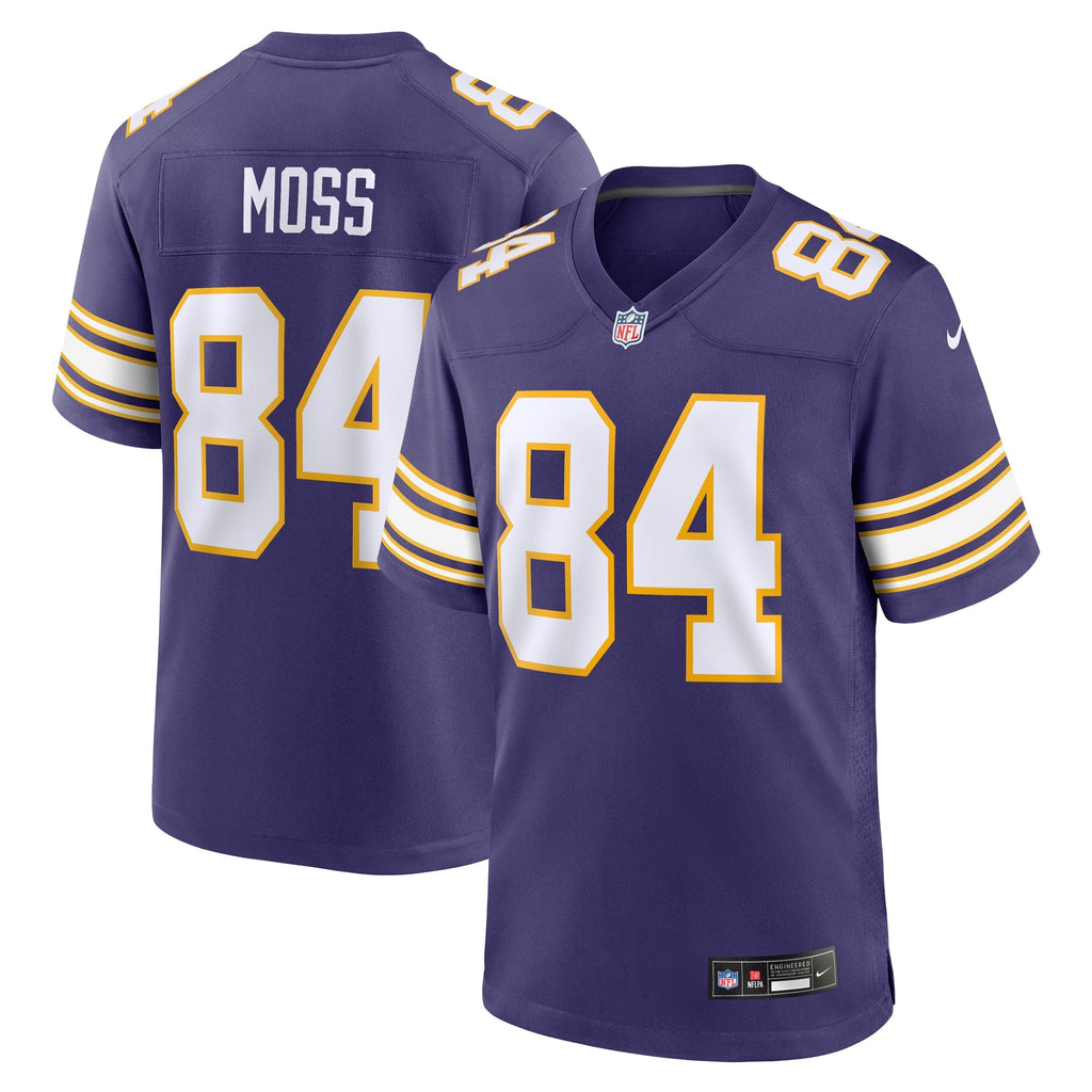Minnesota Vikings Randy Moss Purple Classic Retired Player Game Football Jersey