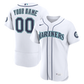 Seattle Mariners White Home Custom Baseball Jersey