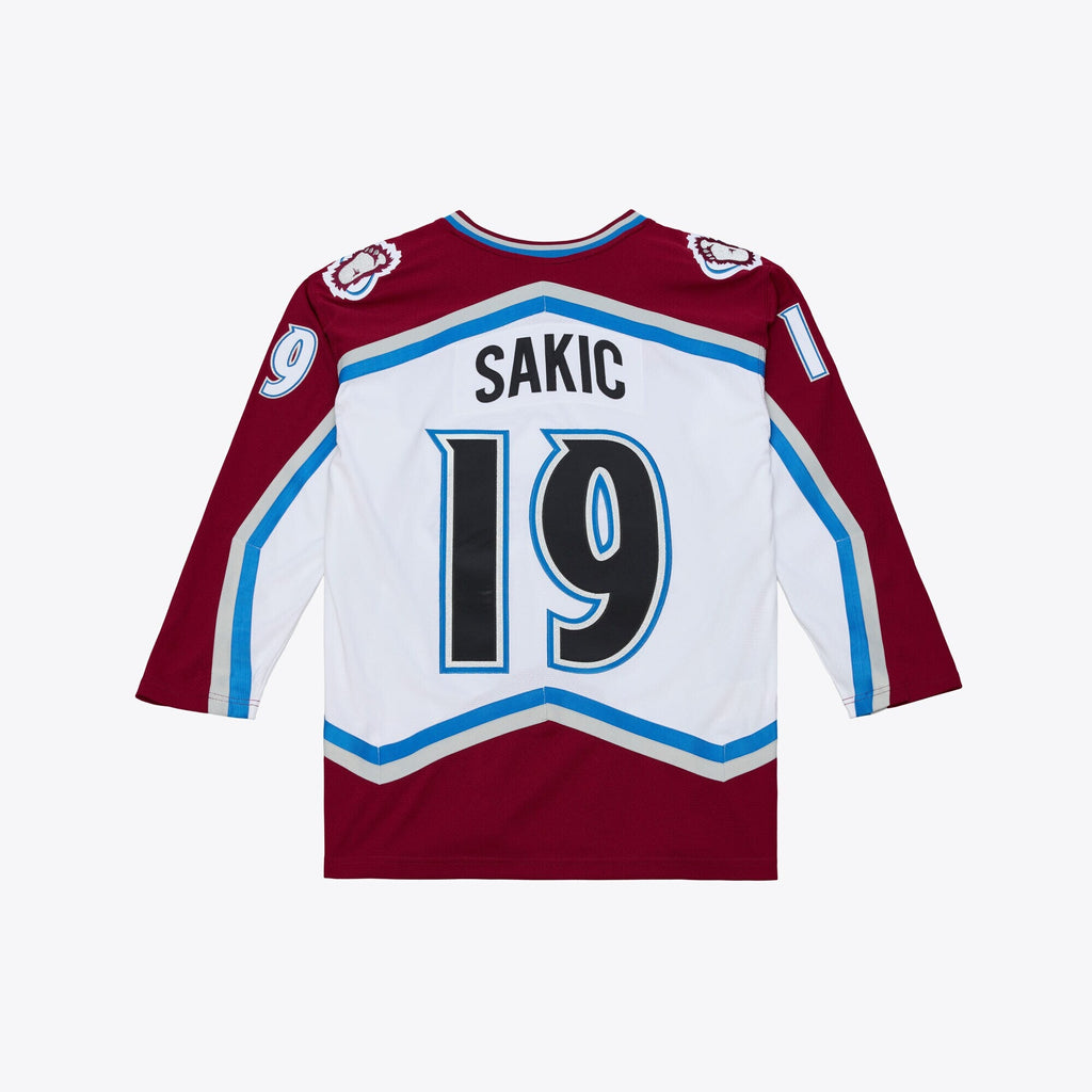 Colorado Avalanche Joe Sakic White 1995 Power Play Jersey