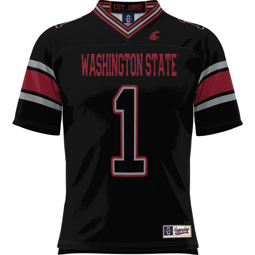 #1 Washington State Cougars Football Jersey - Black