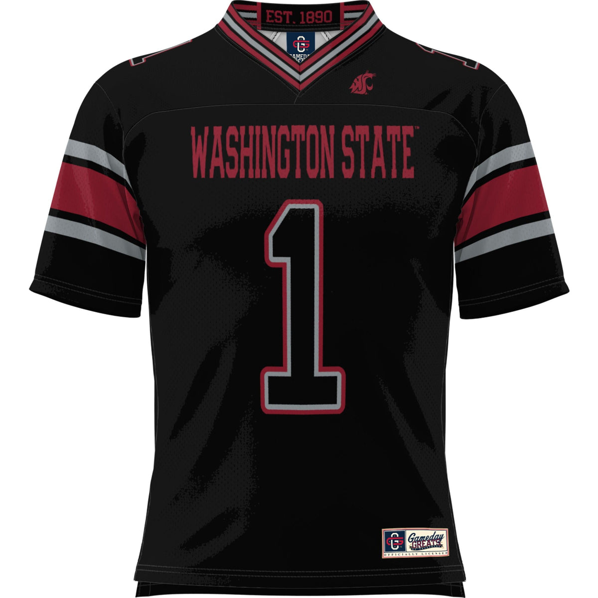 #1 Washington State Cougars Football Jersey - Black