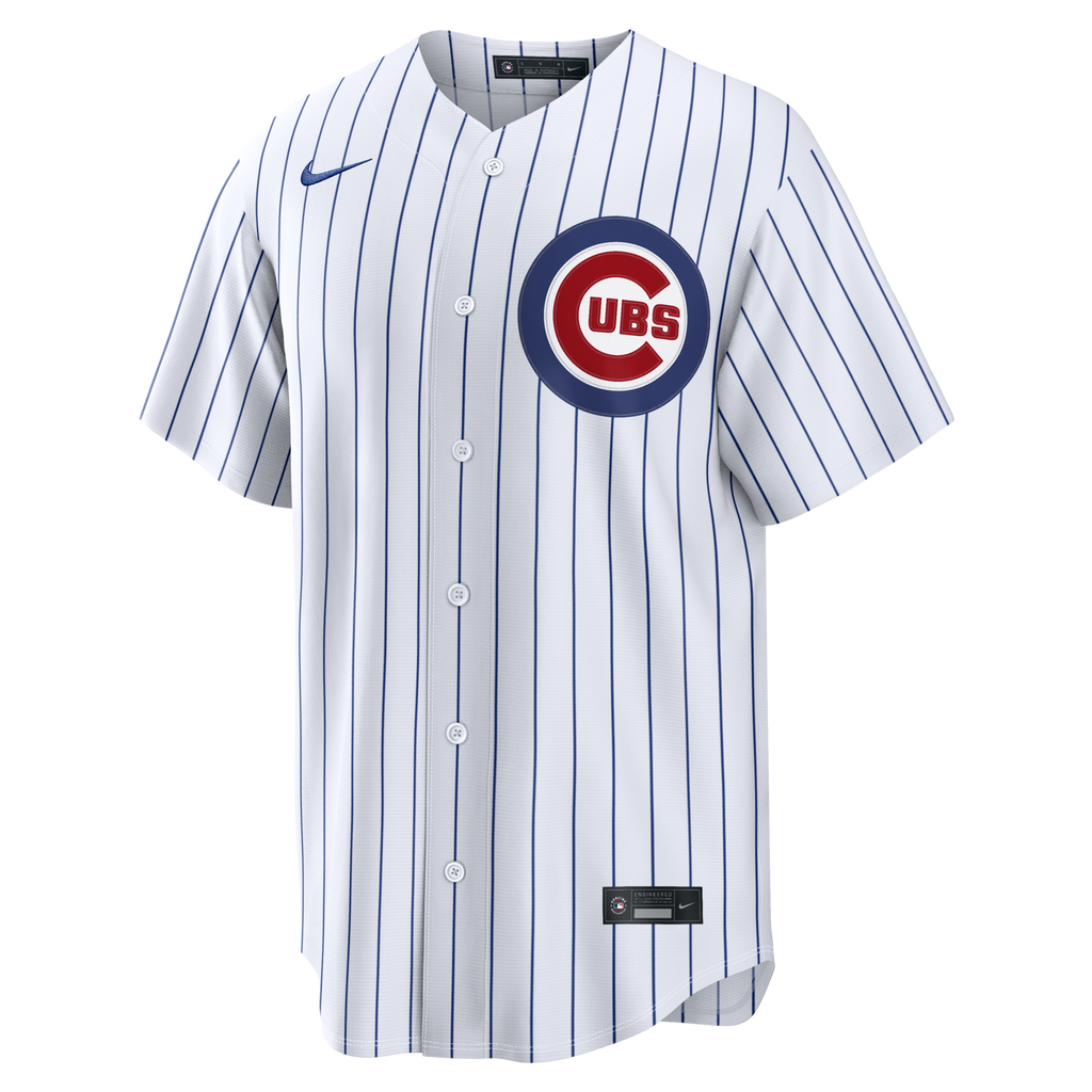 Chicago Cubs Clay Holmes White Home Replica Baseball Jersey