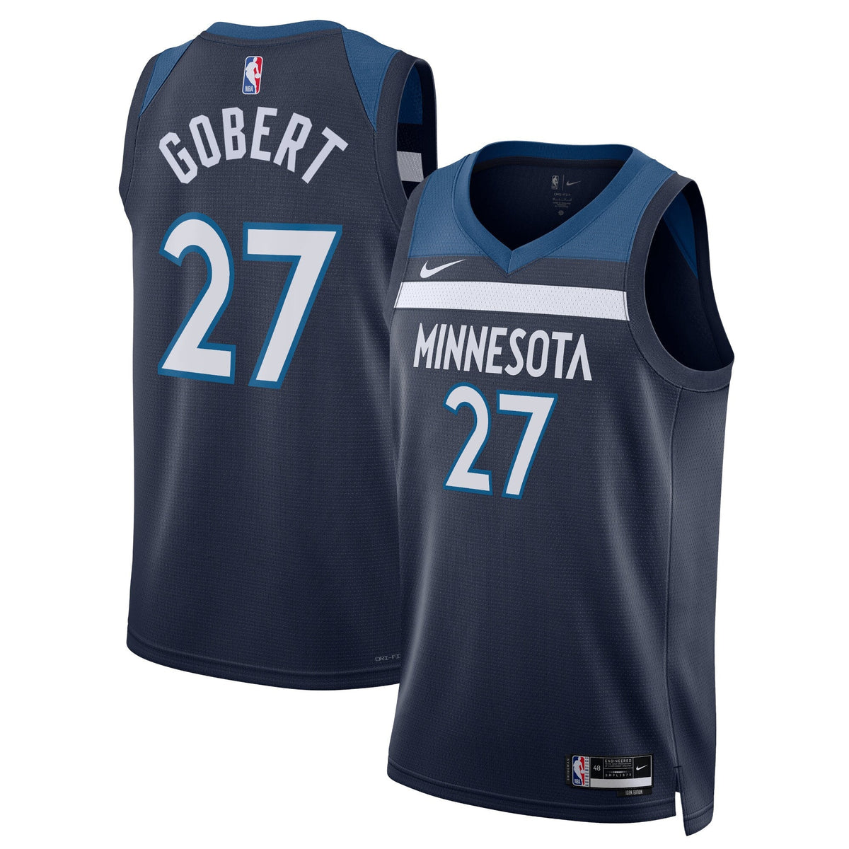 Minnesota Timberwolves Icon Edition Swingman Jersey - Navy - Rudy Gobert