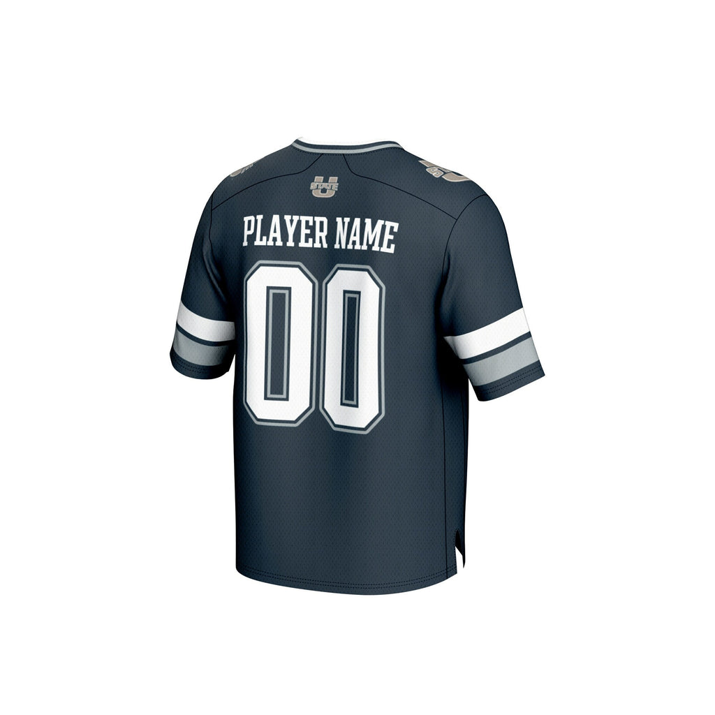 Utah State Aggies NIL Pick-A-Player Football Fashion Jersey - Navy