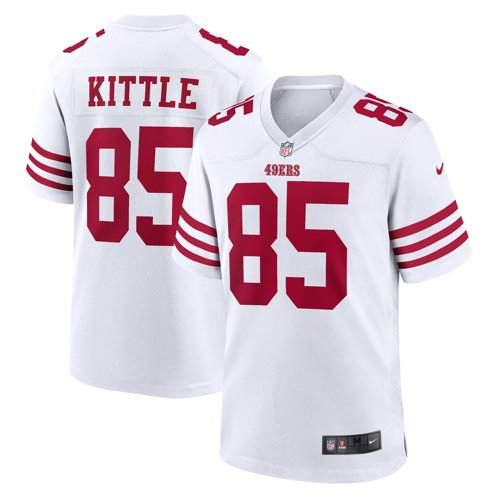 San Francisco 49ers George Kittle White Player Game Football Jersey