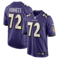 Baltimore Ravens Andrew Vorhees Purple Team Game Football Jersey