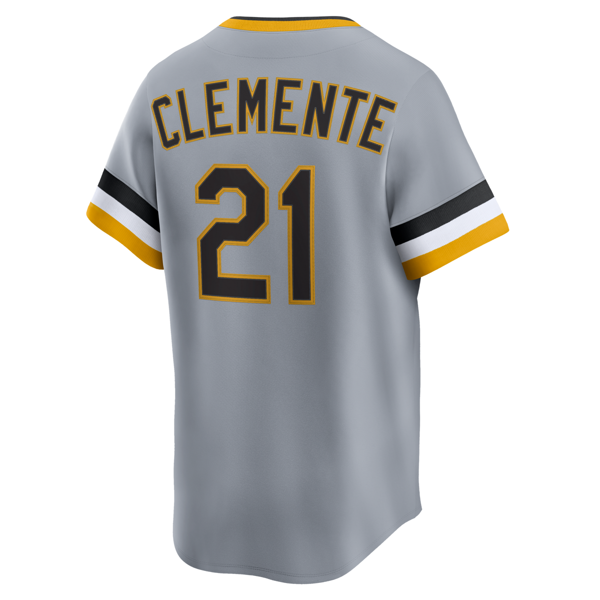 Pittsburgh Pirates Roberto Clemente Gray Throwback Cooperstown Collection Limited Baseball Jersey