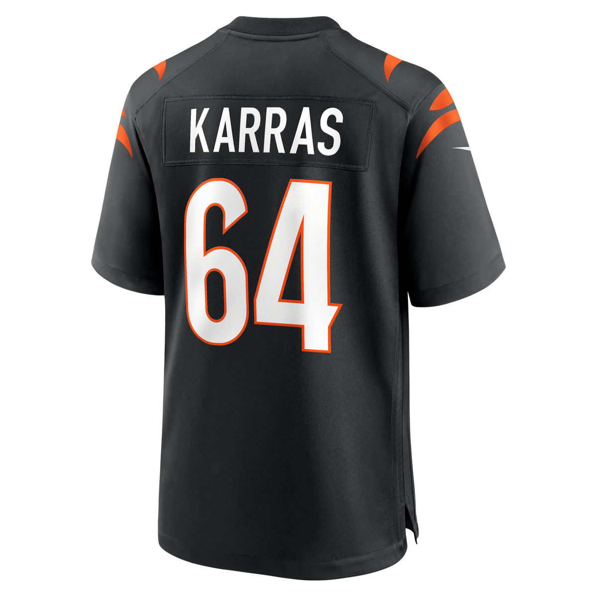 Cincinnati Bengals Ted Karras Black Game Player Football Jersey