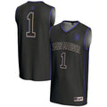 #1 James Madison Dukes Lightweight Basketball Jersey - Black