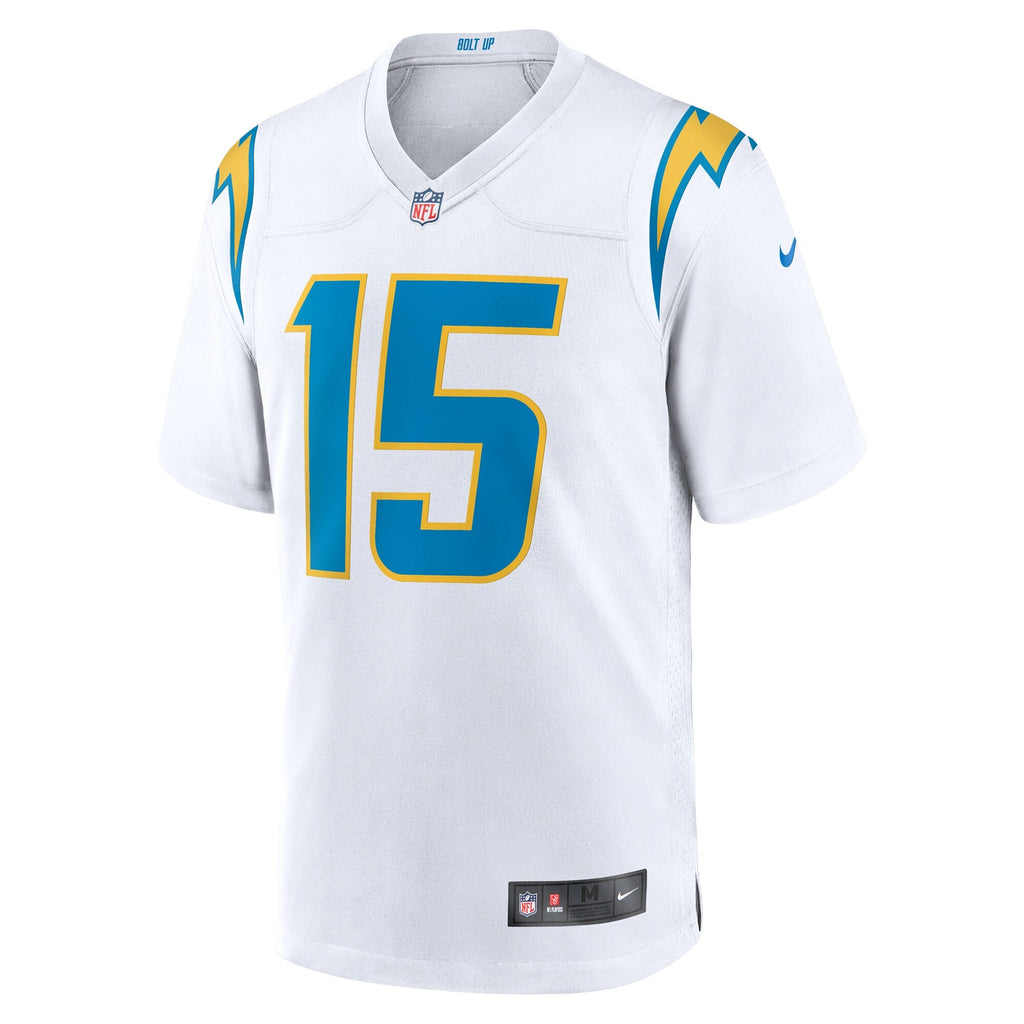 Los Angeles Chargers Ladd McConkey White Game Football Jersey