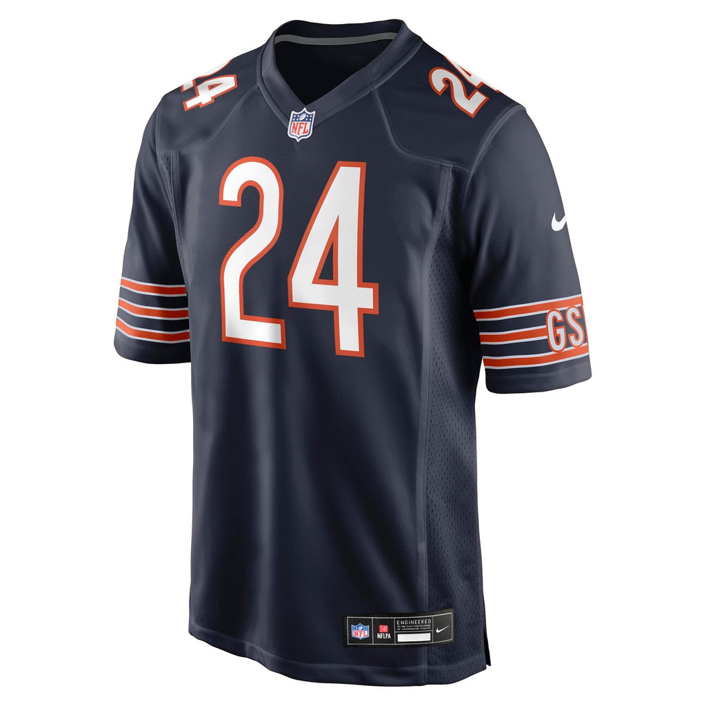 Chicago Bears Malik Muhammad Navy Team Game Football Jersey