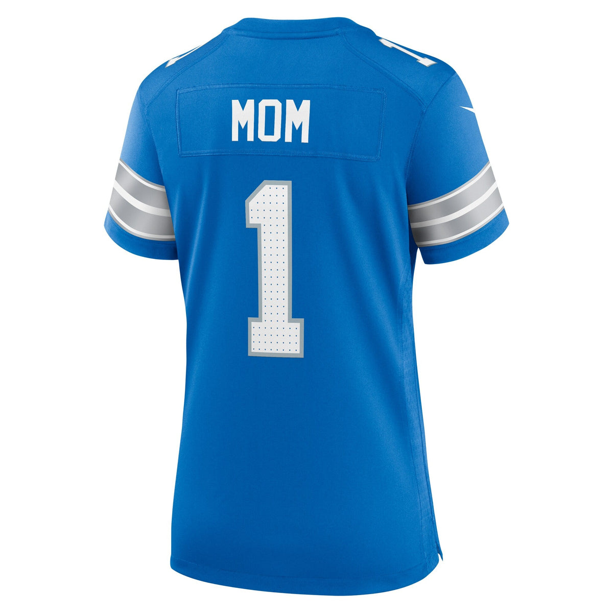 Detroit Lions Number 1 Mom Blue Game Football Jersey