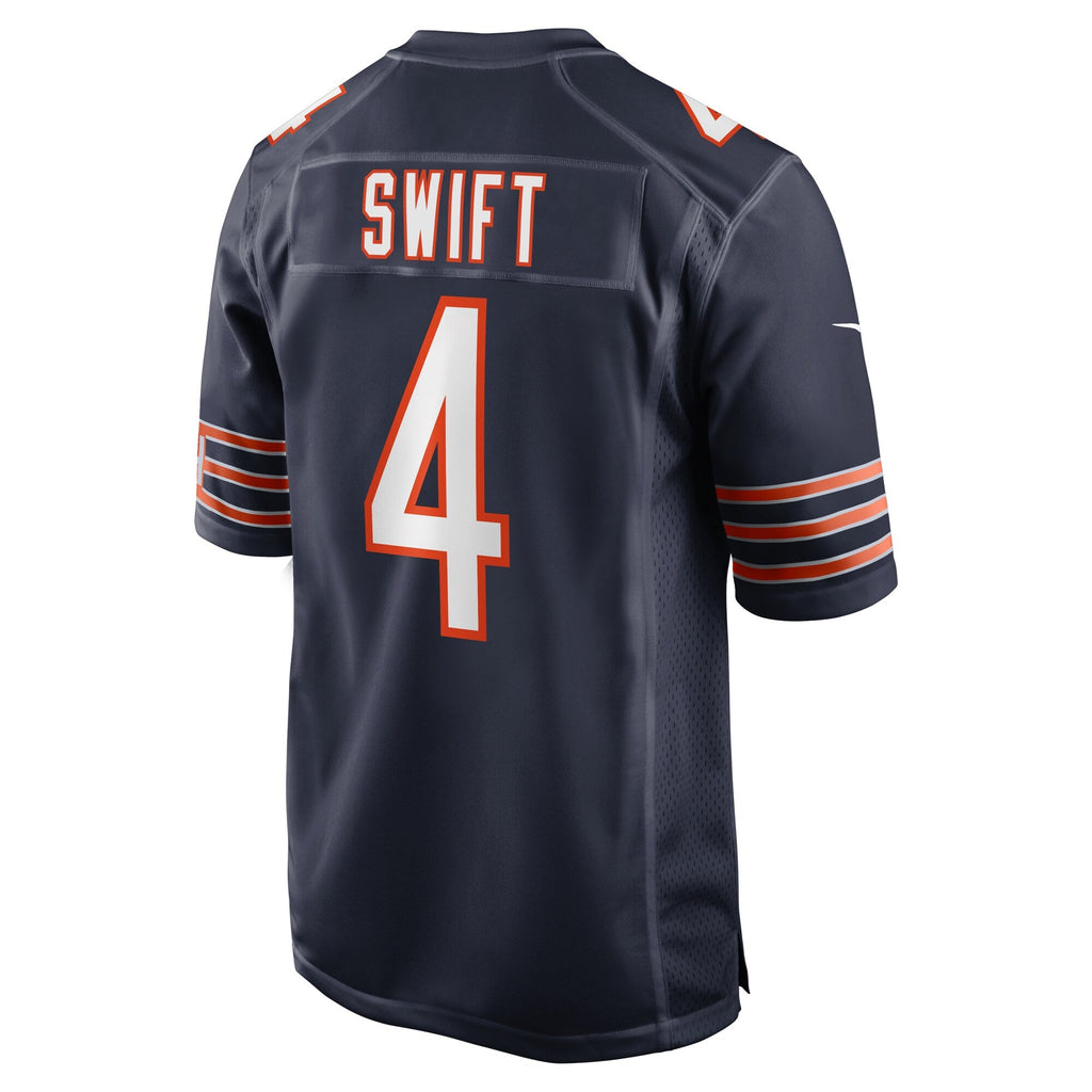 Chicago Bears D'Andre Swift Navy Game Football Jersey