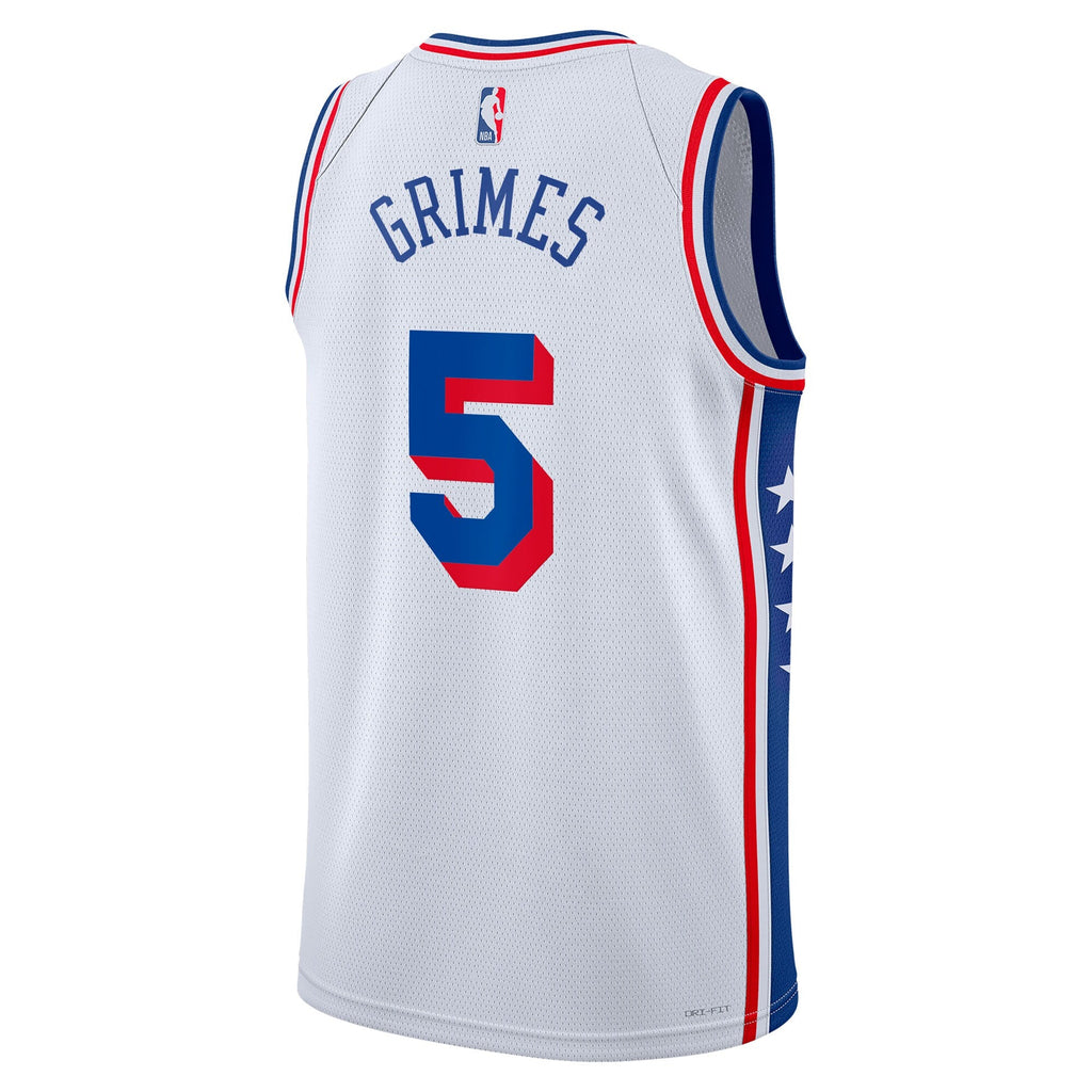Philadelphia 76ers Association Edition Swingman Jersey - White - Quentin Grimes