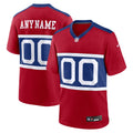 New York Giants Century Red Alternate Game Custom Football Jersey