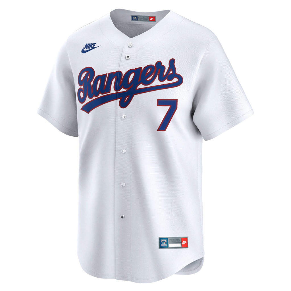 Texas Rangers Ivan Rodriguez White Throwback Cooperstown Collection Limited Baseball Jersey
