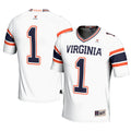 #1 White Virginia Cavaliers Football Jersey
