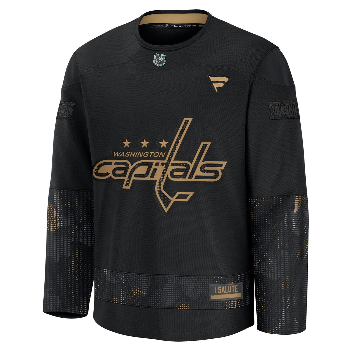 Washington Capitals Black 2024 Military Appreciation Practice Jersey