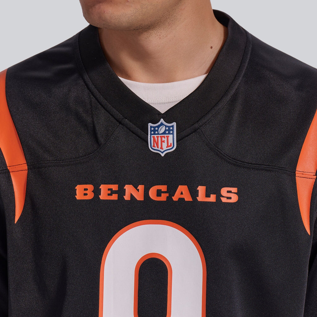 Cincinnati Bengals Joe Burrow Black Player Game Football Jersey