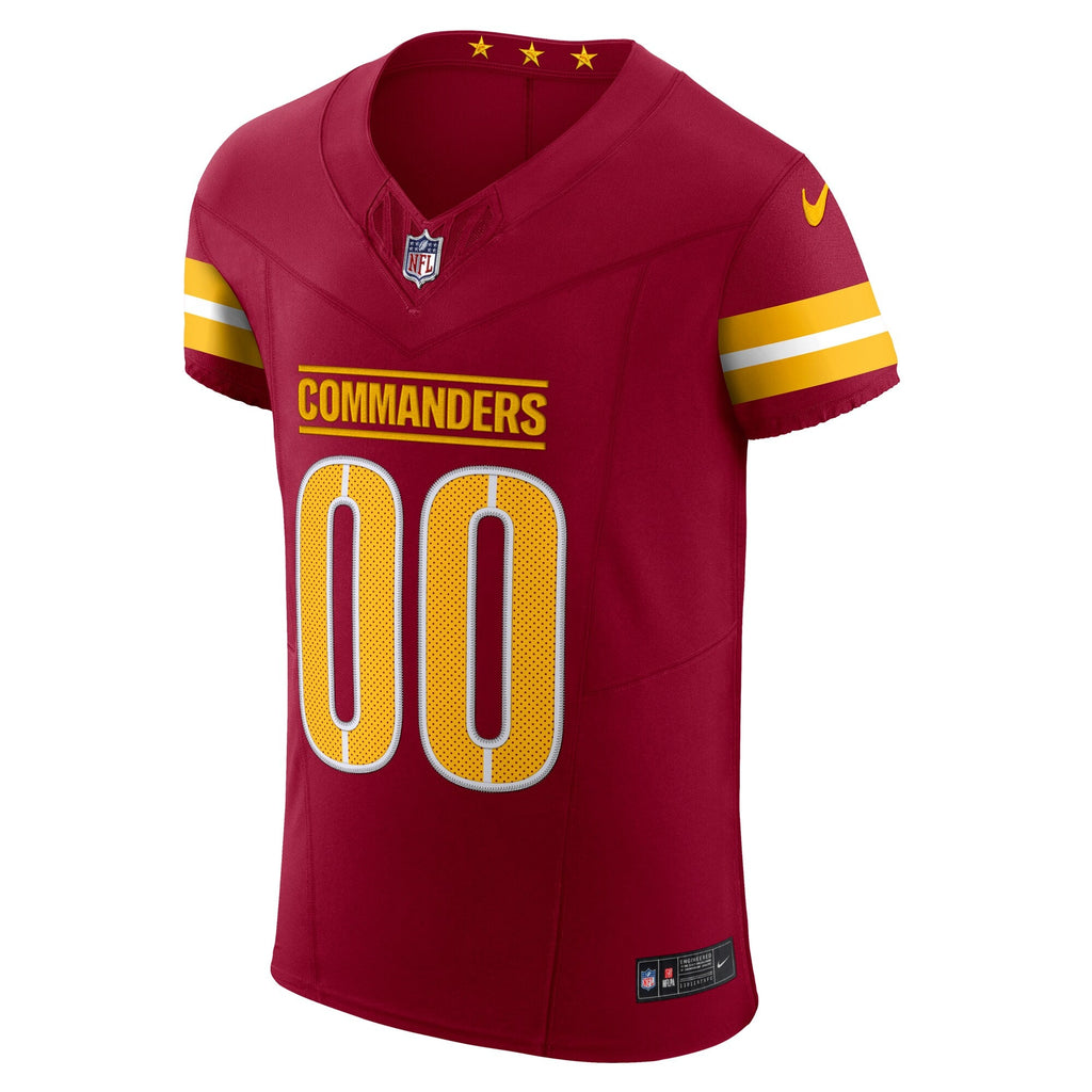 Washington Commanders Burgundy Team Vapor F.U.S.E. Elite Custom Football Jersey
