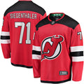 New Hockey Jersey Devils Jonas Siegenthaler Red Home Breakaway Player Jersey