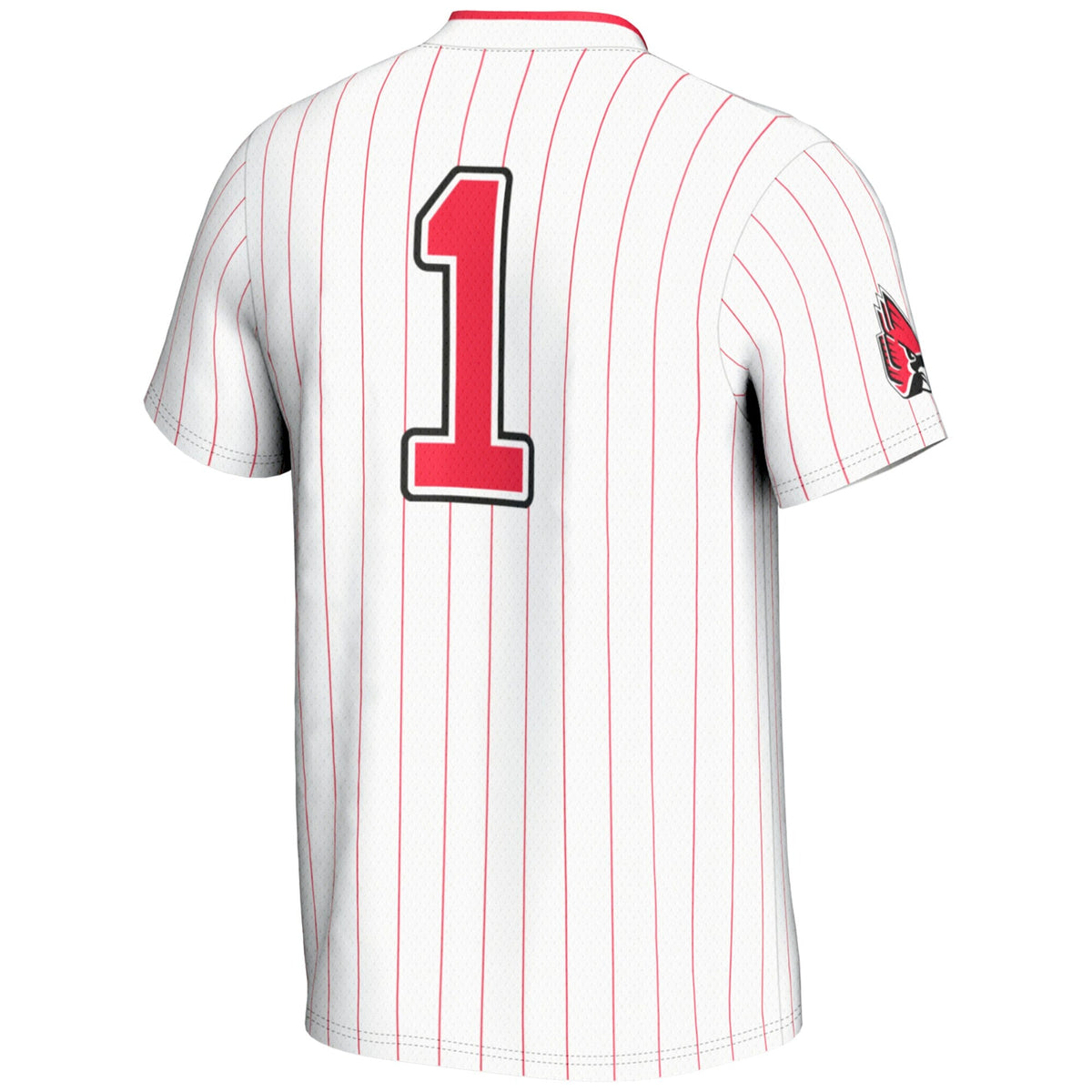 #1 Ball State Cardinals Lightweight Softball Jersey - White