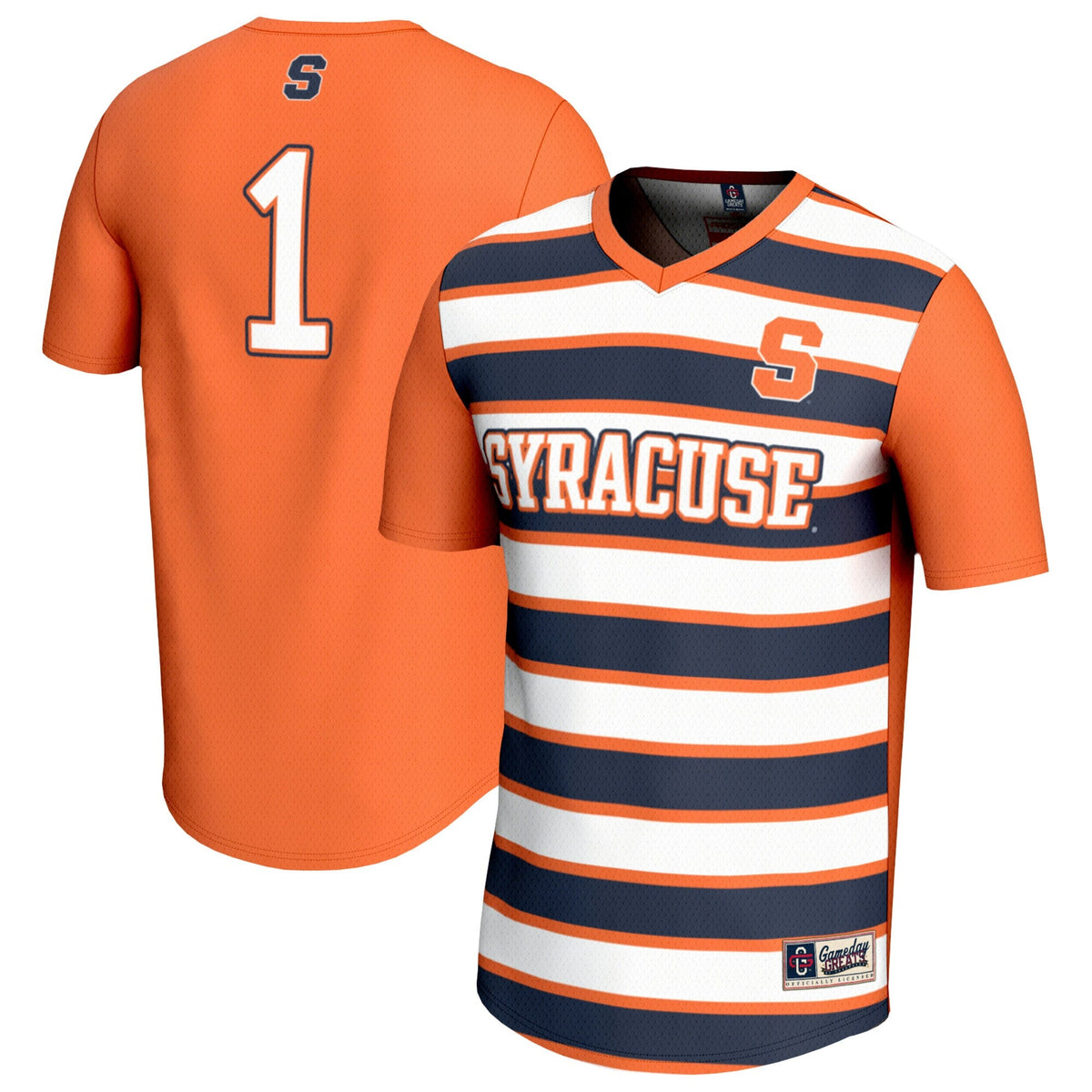 #1 Syracuse Orange Lightweight Soccer Fashion Jersey - Orange