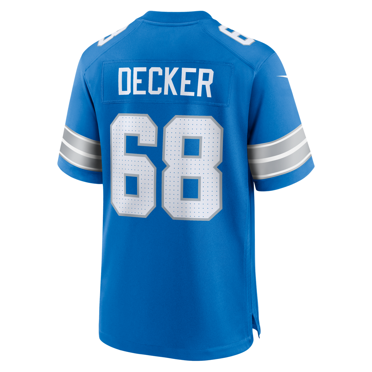 Detroit Lions Taylor Decker Blue Team Game Football Jersey