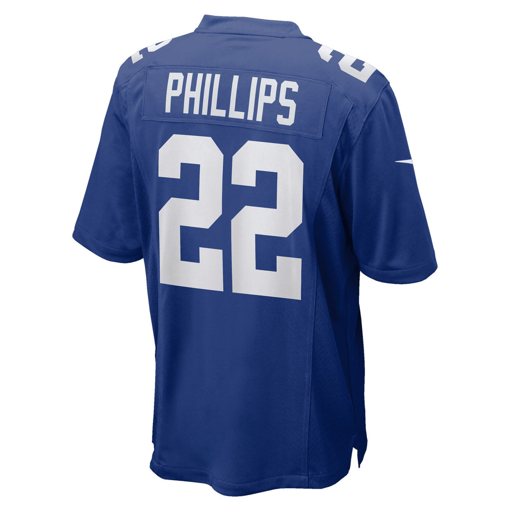 New York Giants Dru Phillips Royal Team Game Football Jersey