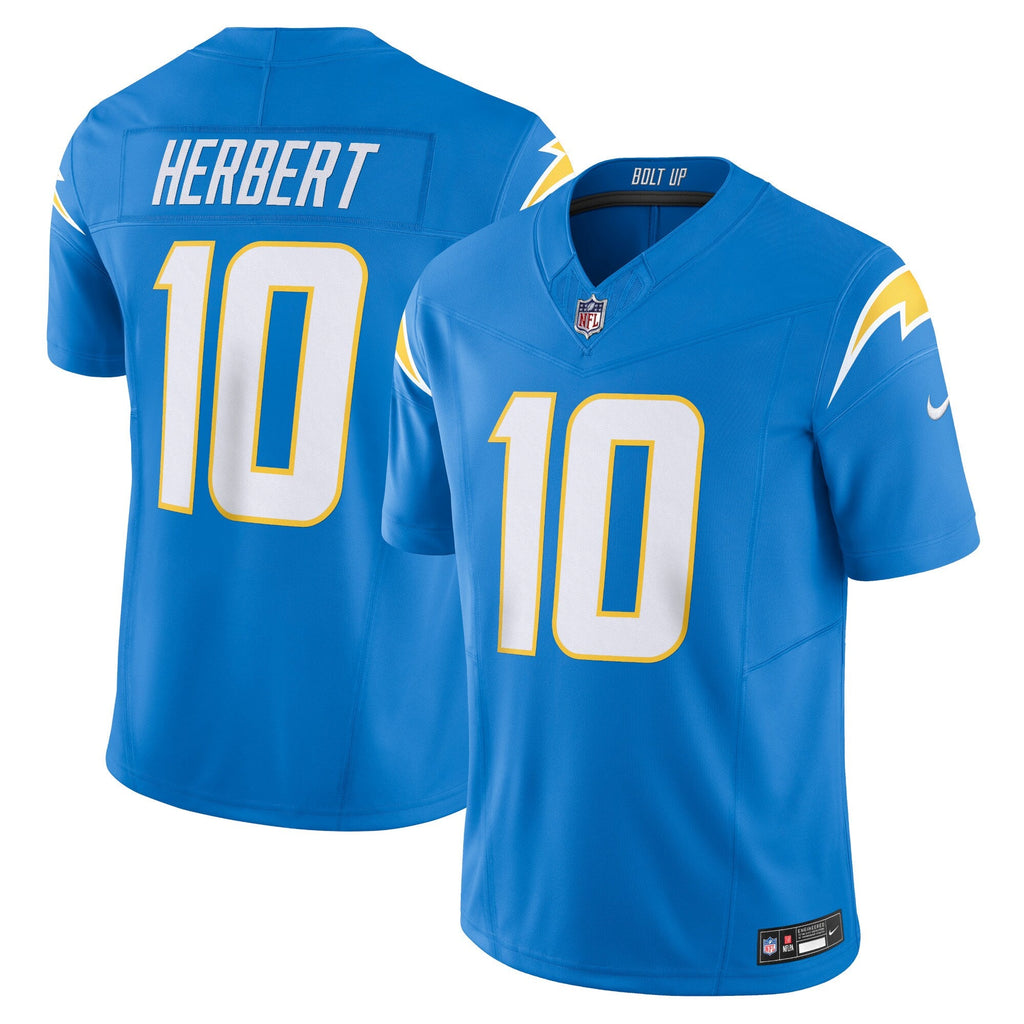 Los Angeles Chargers Justin Herbert Powder Blue Vapor F.U.S.E. Limited Football Jersey