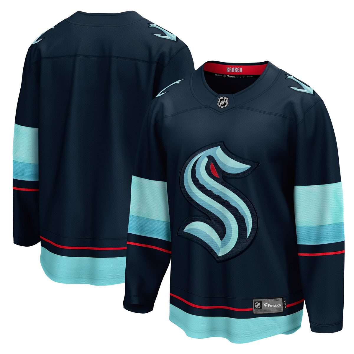Seattle Kraken Deep Sea Blue Home Breakaway Hockey Jersey