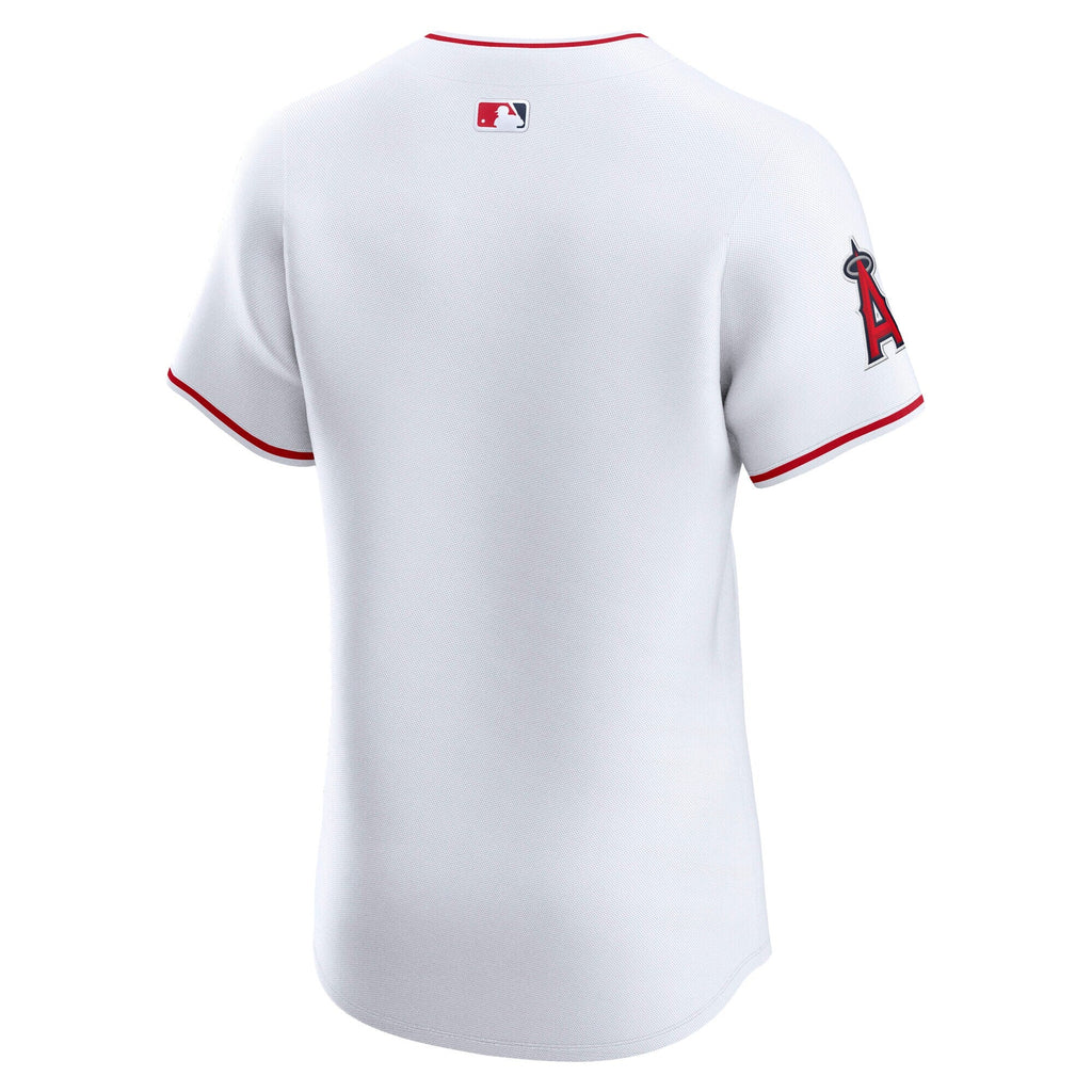 Los Angeles Angels White Home Elite Baseball Jersey