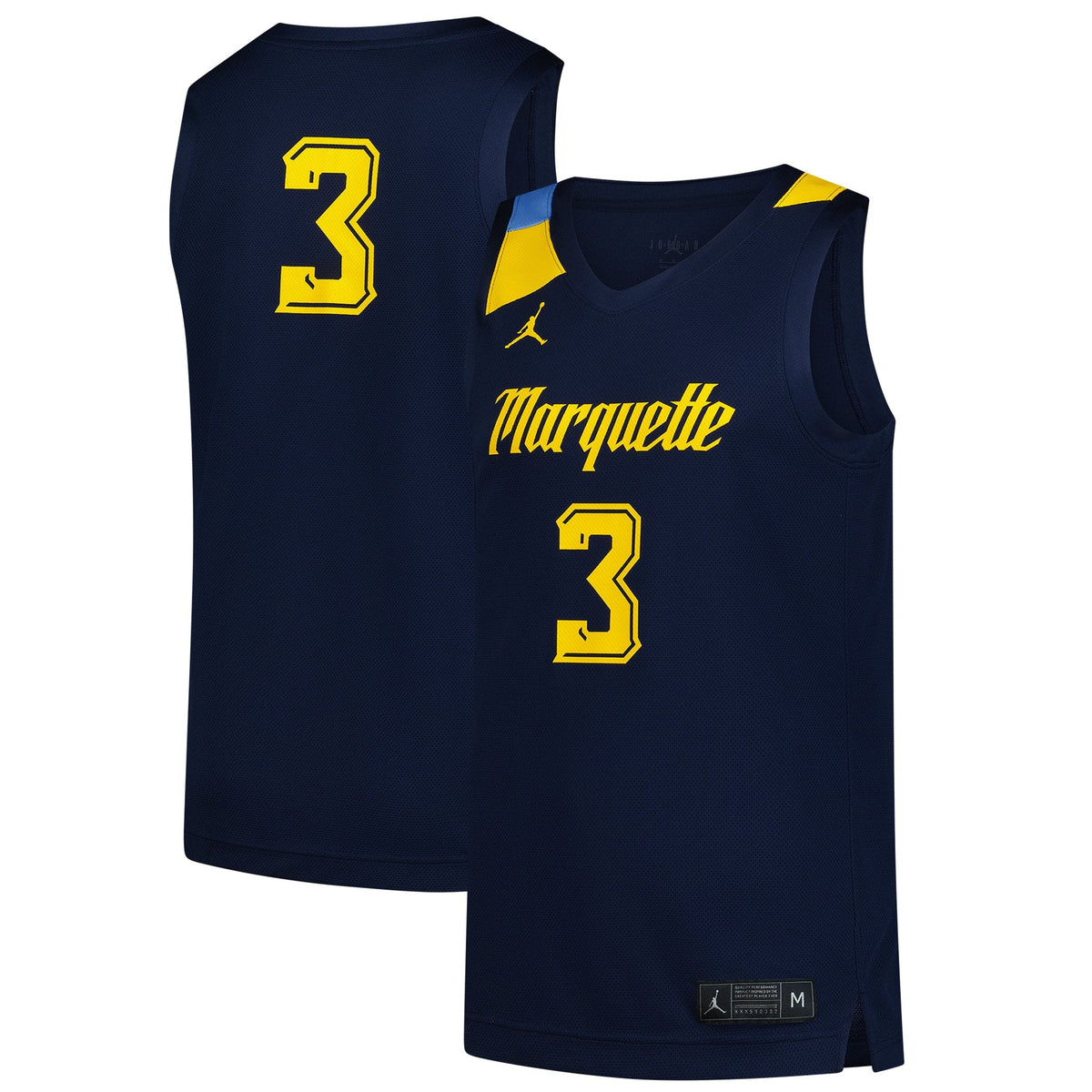 #3 Navy Marquette Golden Eagles Replica Basketball Jersey