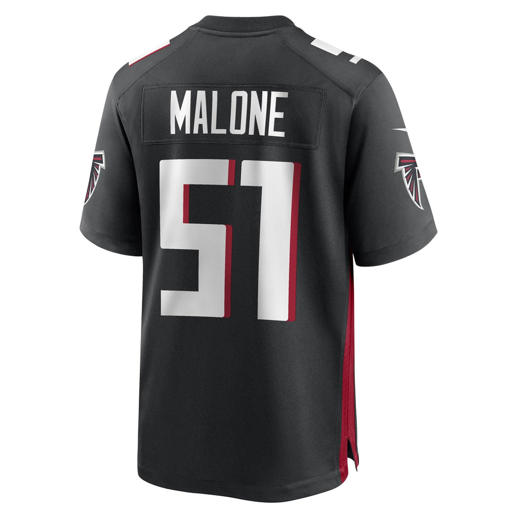DeAngelo Malone Atlanta Falcons Black Game Player Football Jersey