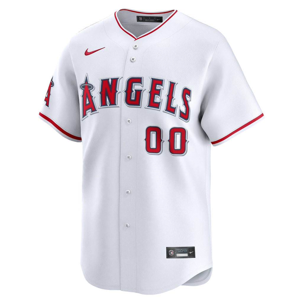 Los Angeles Angels White Home Limited Custom Baseball Jersey