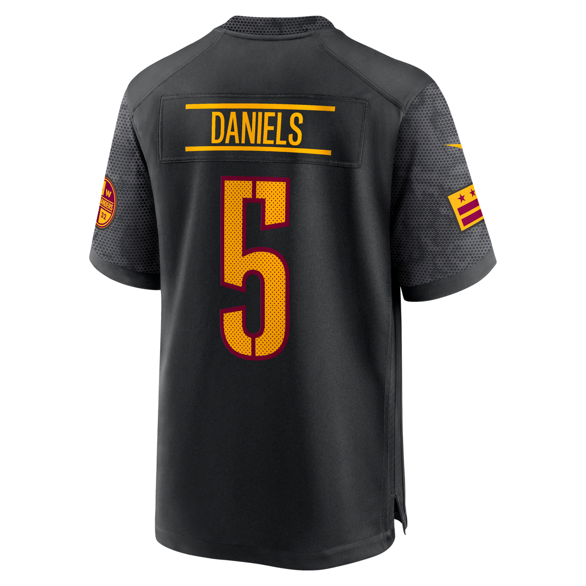 Washington Commanders Jayden Daniels Black Alternate Game Player Football Jersey