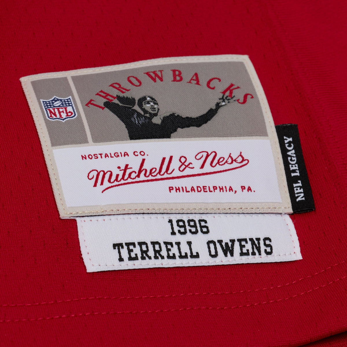 San Francisco 49ers Terrell Owens Red 1996 Legacy Replica Player Football Jersey
