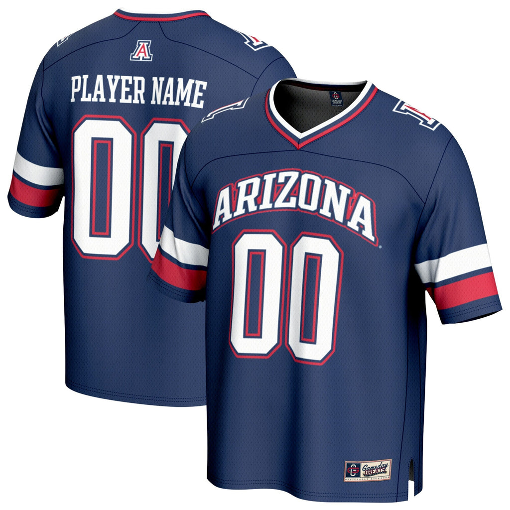 Arizona Wildcats NIL Pick-A-Player Lightweight Collegiate Football Fashion Jersey - Navy