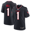 Houston Texans Tank Dell Navy Team Game Football Jersey