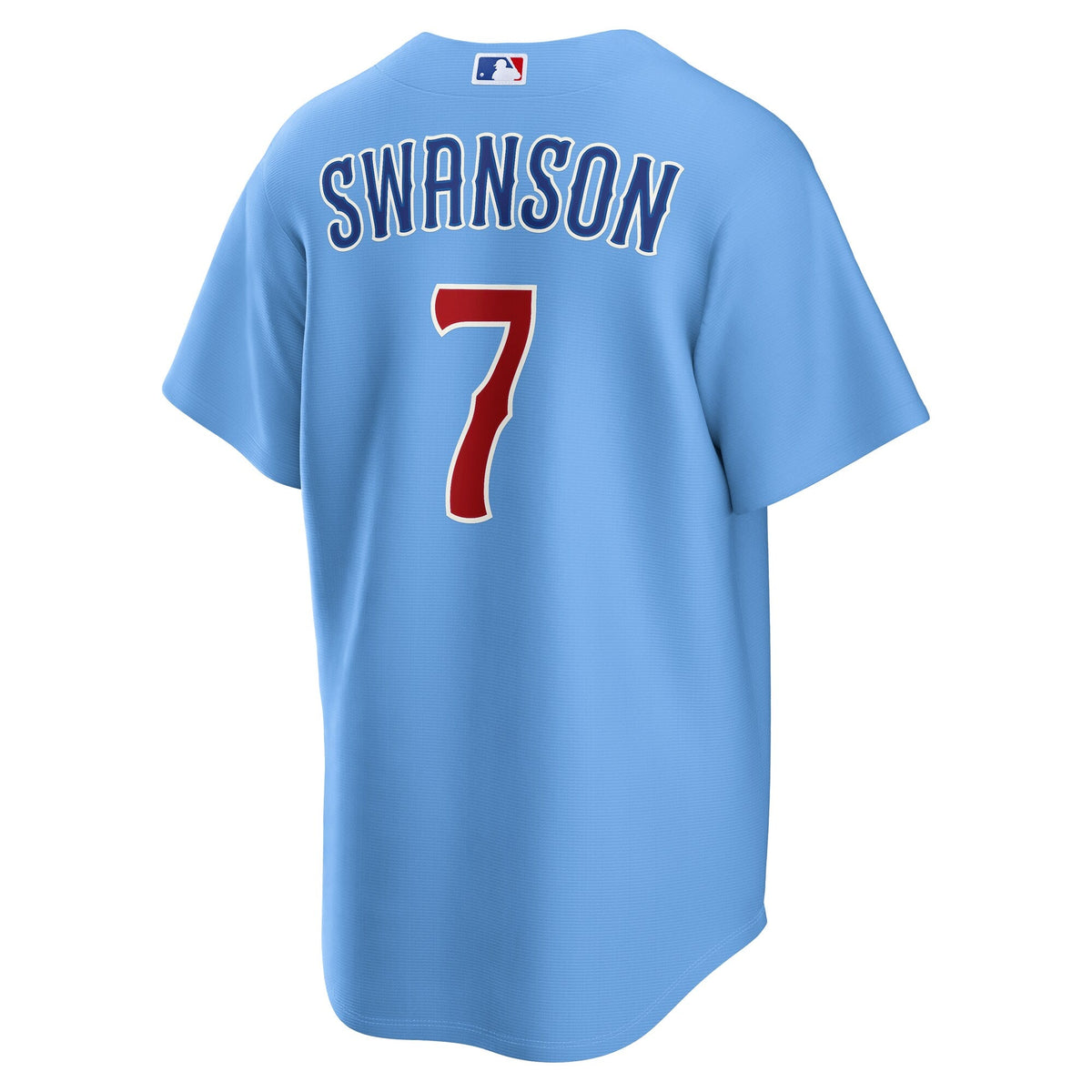 Chicago Cubs Dansby Swanson Light Blue Alternate Replica Baseball Jersey