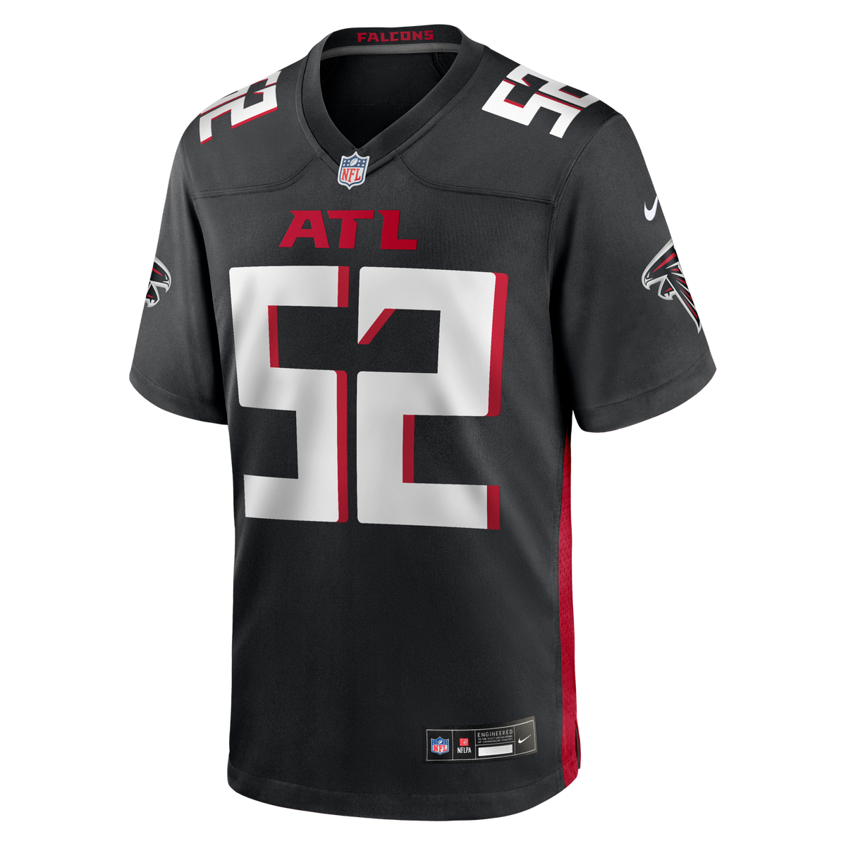 Atlanta Falcons Jovaughn Gwyn Black Team Game Football Jersey