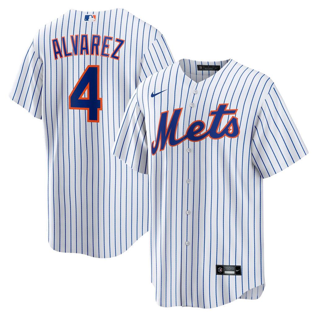 New York Mets Francisco Alvarez White Replica Player Baseball Jersey
