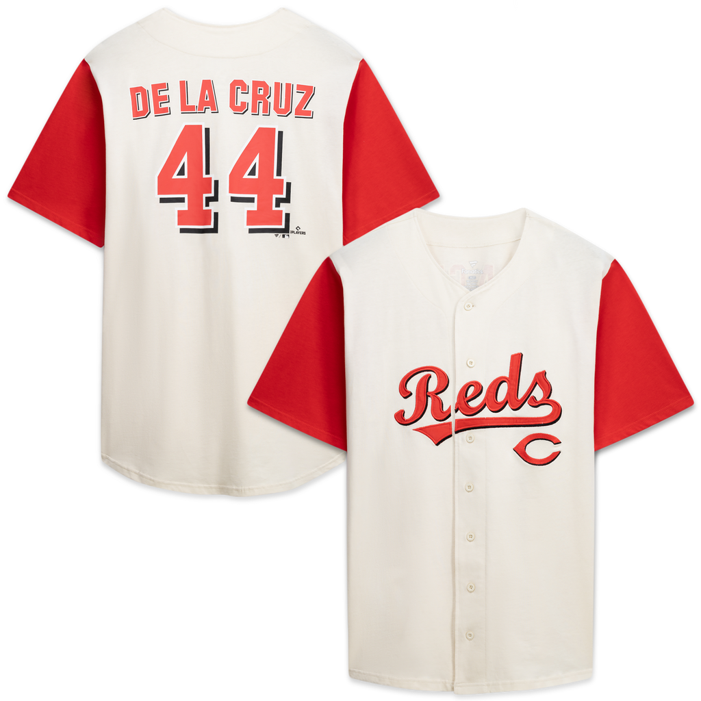 Cincinnati Reds Profile Cream/Red Big & Tall Two-Color Fashion Baseball Jersey