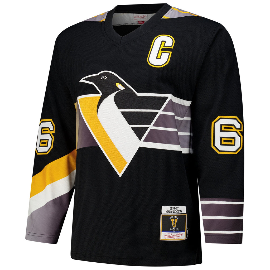 Pittsburgh Penguins Mario Lemieux Black 1996-97 Power Play Jersey