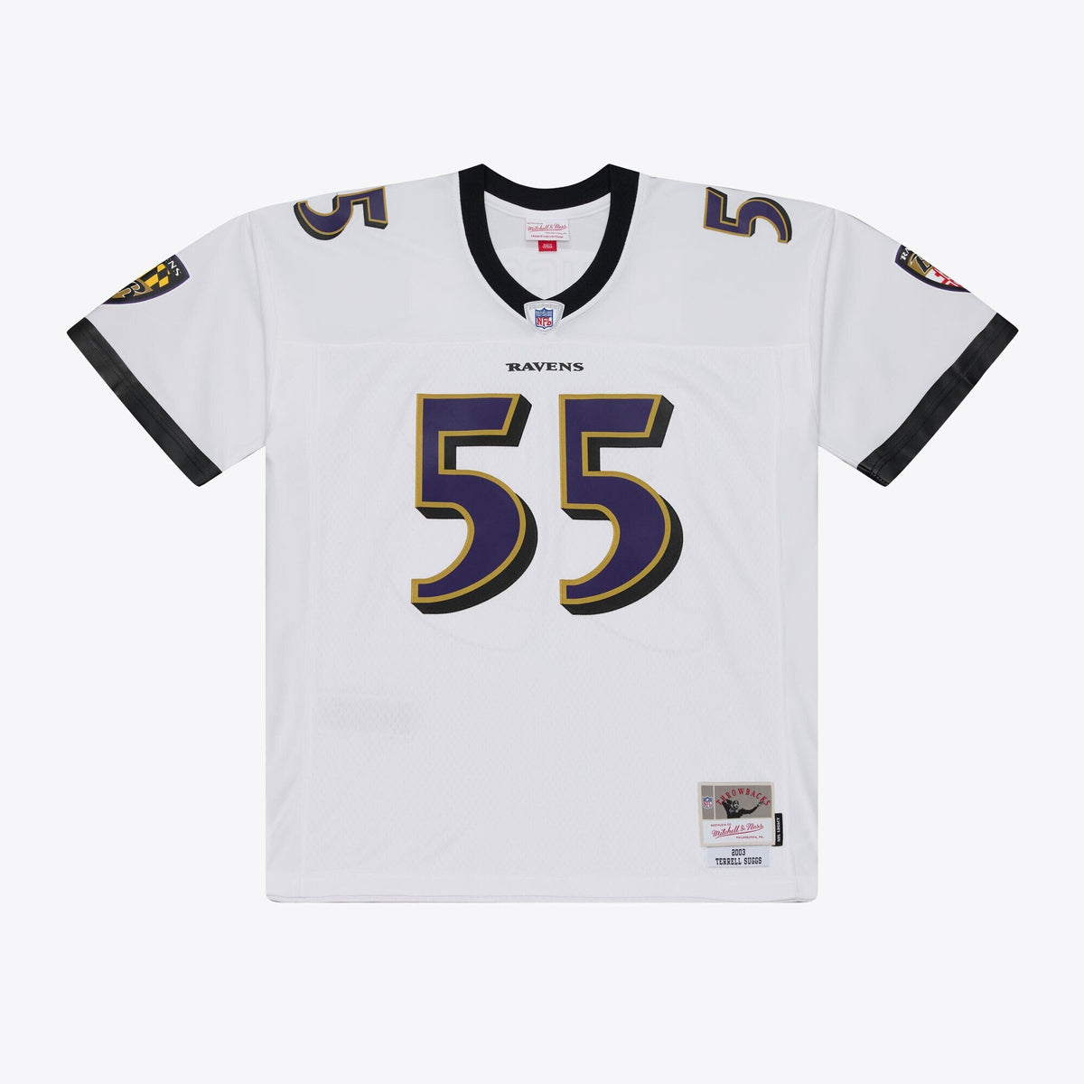 Baltimore Ravens Terrell Suggs White 2003 Legacy Replica Player Football Jersey
