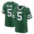 New York Jets Garrett Wilson Legacy Green Game Football Jersey