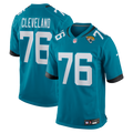 Jacksonville Jaguars Ezra Cleveland Teal Game Football Jersey