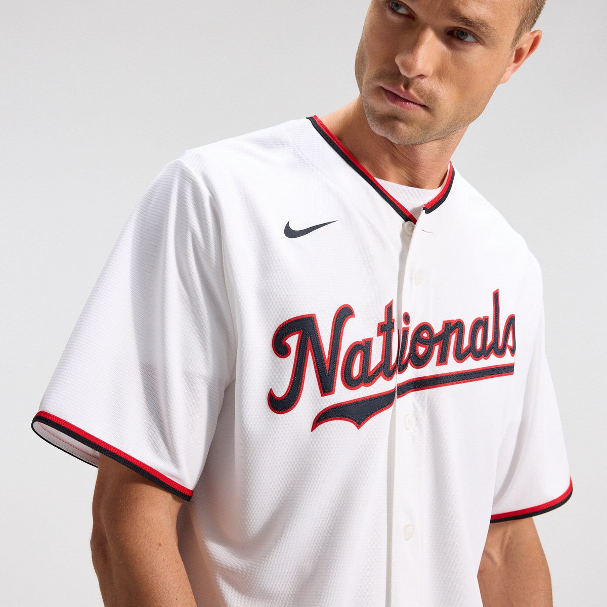 Washington Nationals CJ Abrams White Home Replica Baseball Jersey