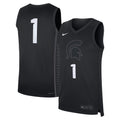 #1 Black Michigan State Spartans Alternate Replica Jersey