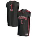 #1 Black Arkansas Razorbacks Lightweight Basketball Fashion Jersey